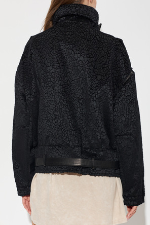 R13 Jacket with vintage effect