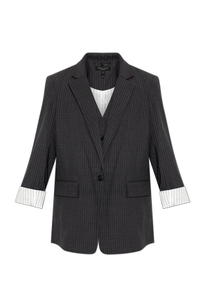 Suit: blazer with waistcoat