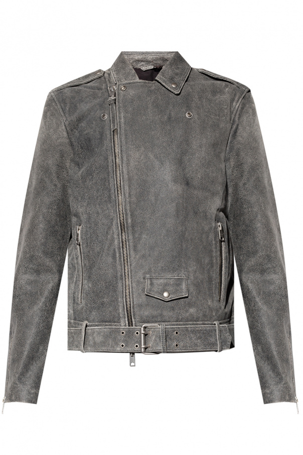 AllSaints ‘Rashi’ leather Linen jacket