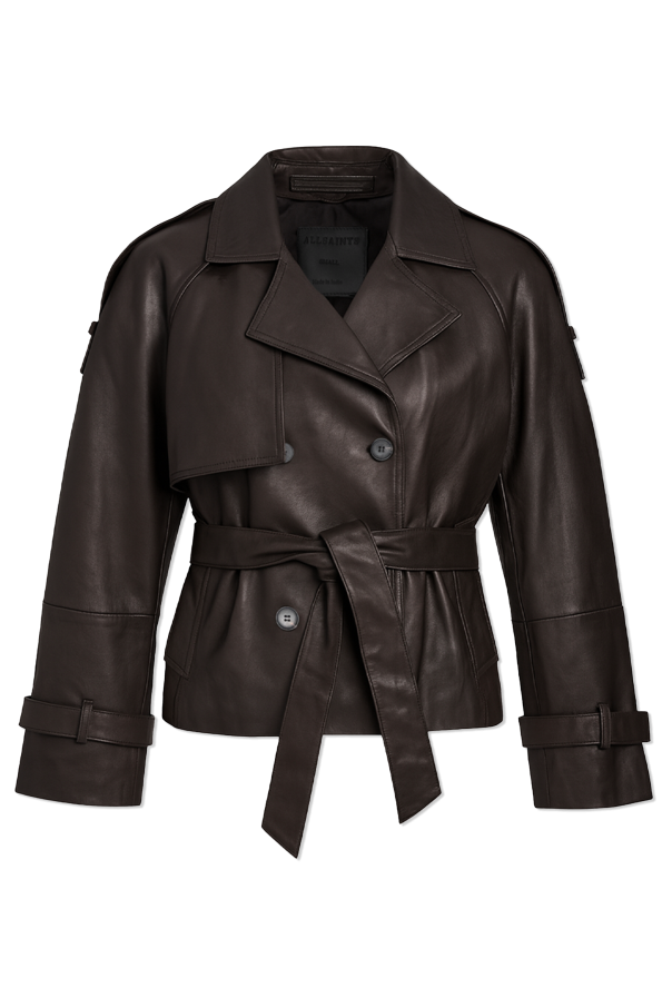 'Reed' leather jacket od AllSaints