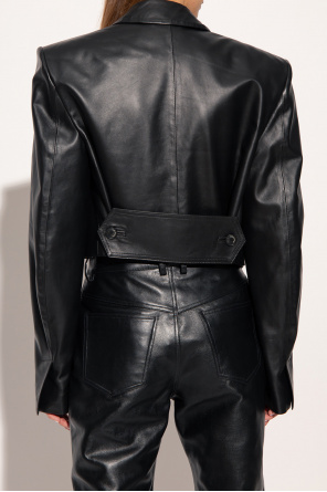 The Mannei ‘Reiff’ leather blazer