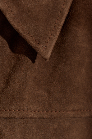 AllSaints Zamschjacke ‘Rhone’ mit Kragen