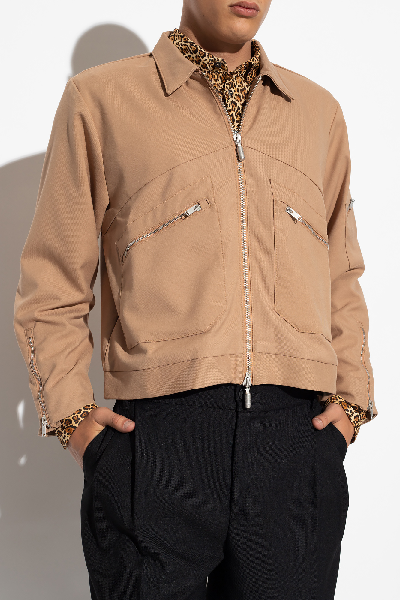 Brown Jacket with pockets Rhude - Vitkac GB