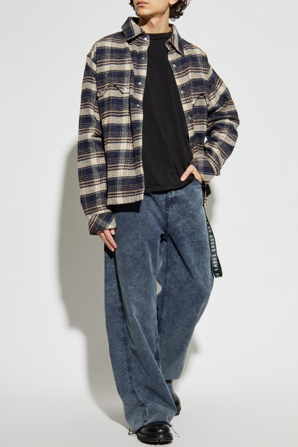 Rhude Shirt with plaid pattern