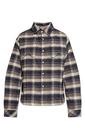 Shirt with plaid pattern