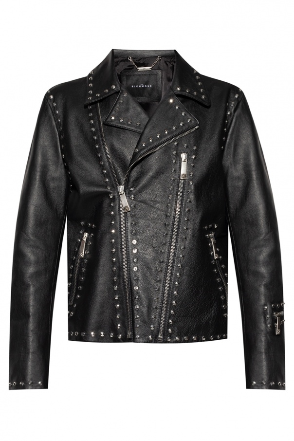 John Richmond Leather biker jacket