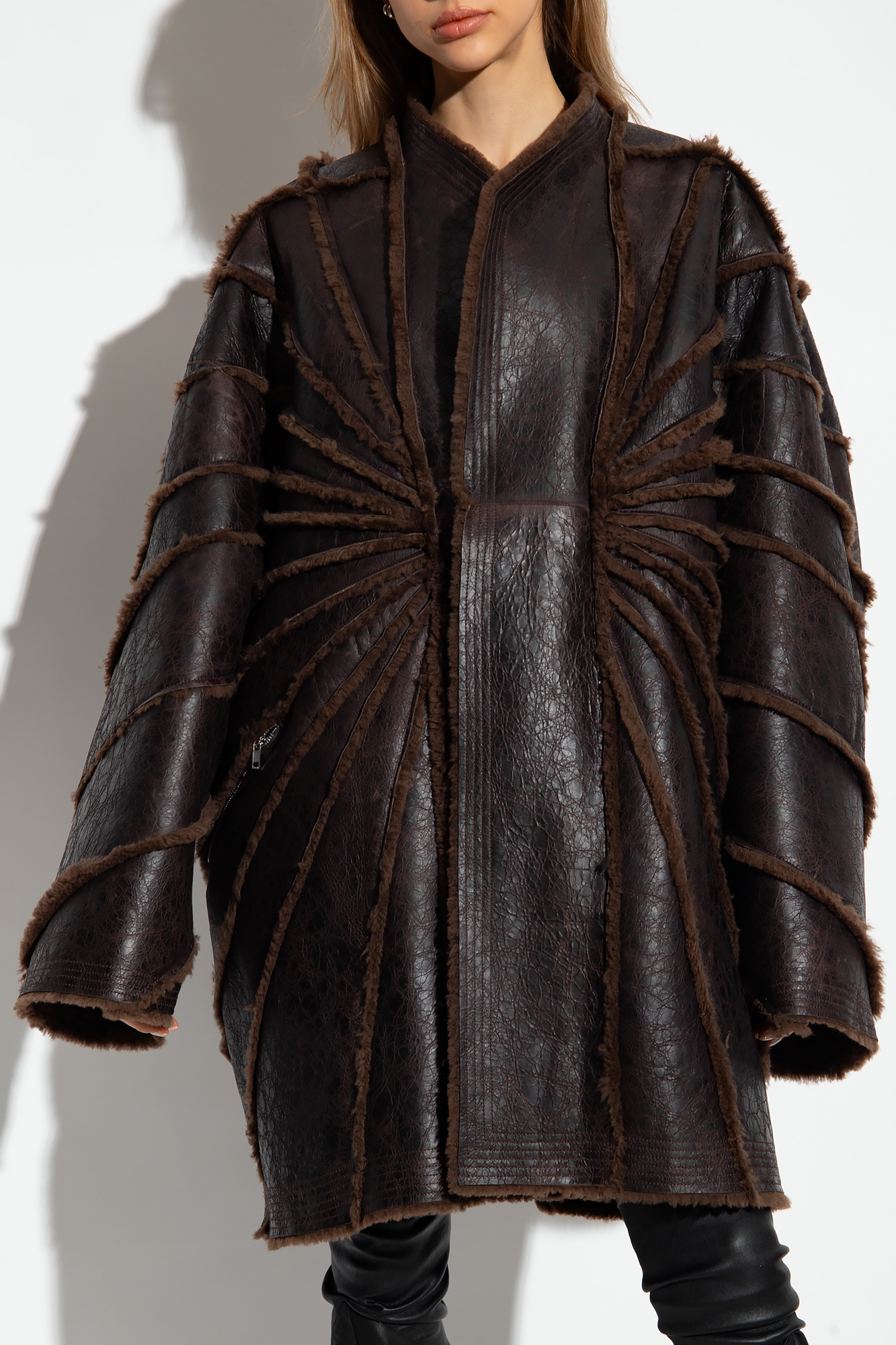 Rick Owens Coat from lamb leather