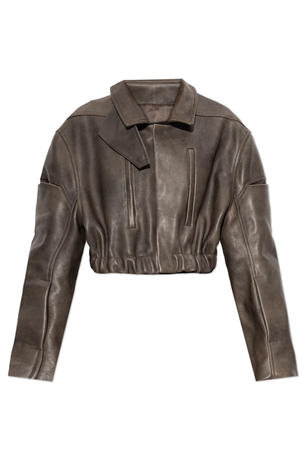 Short leather jacket od Rick Owens