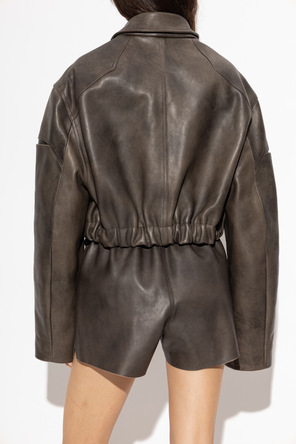 Rick Owens Chaqueta corta de piel
