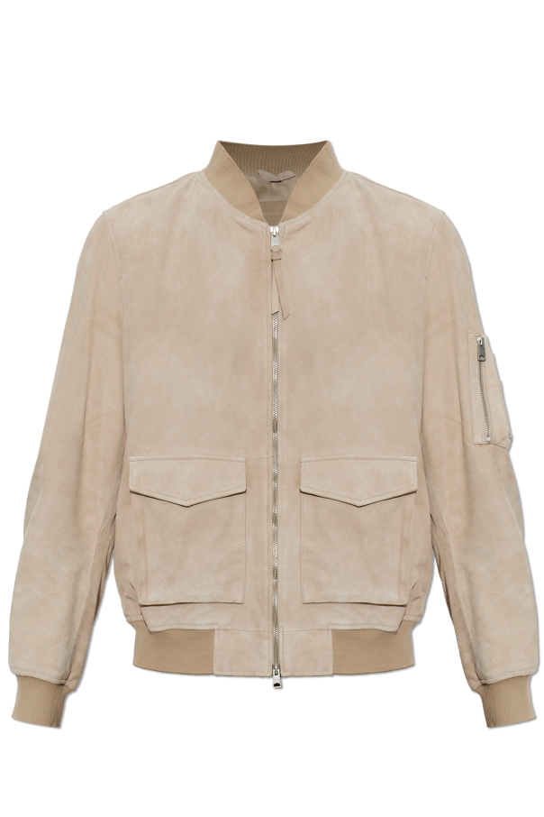 ‘Rokko’ suede bomber jacket od AllSaints