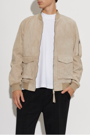 AllSaints 'Rokko' suede bomber jacket