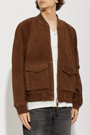 AllSaints Rokko’ suede bomber jacket