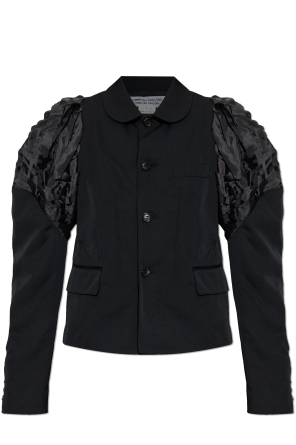 Blazer with decoratively finished sleeves