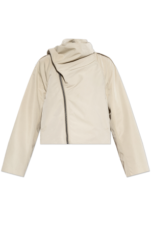 Jacket with decorative scarf