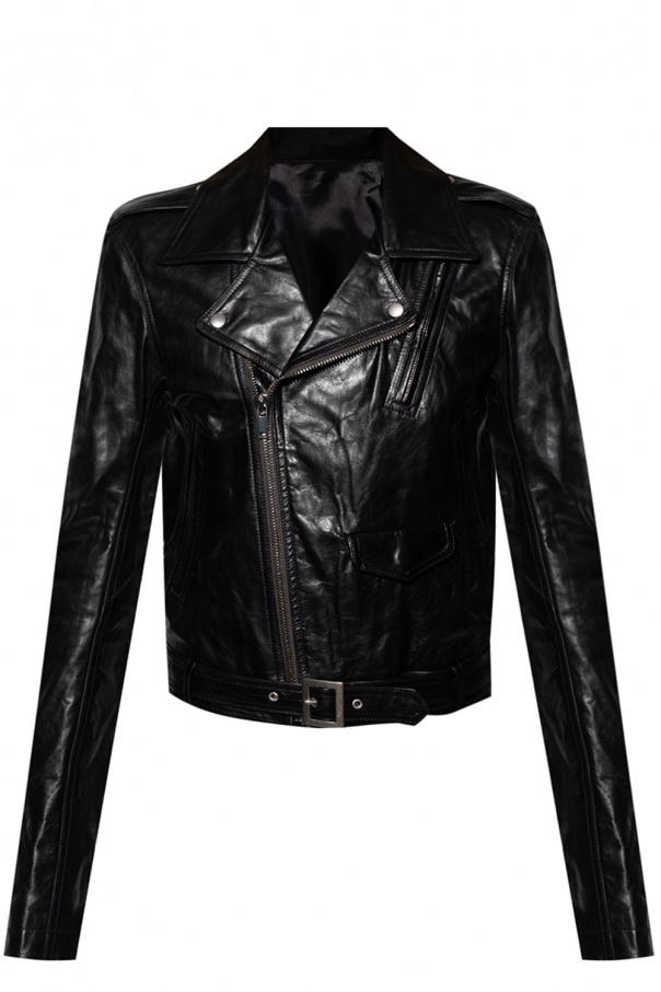 Rick Owens Leather biker jacket