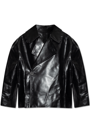 ‘drella’ leather jacket od Rick Owens