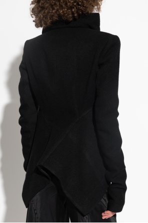 Rick Owens Chaqueta asimétrica con cuello ancho
