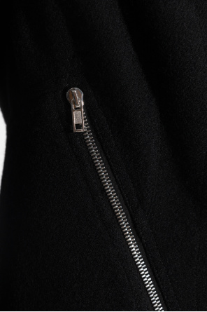 Rick Owens Chaqueta asimétrica con cuello ancho