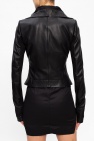Rick Owens Collared leather jacket
