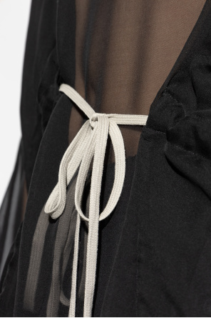 Rick Owens Seidenbluse Hooded Tunic