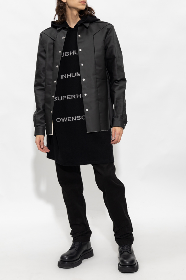 Rick Owens Jacket in coated canvas