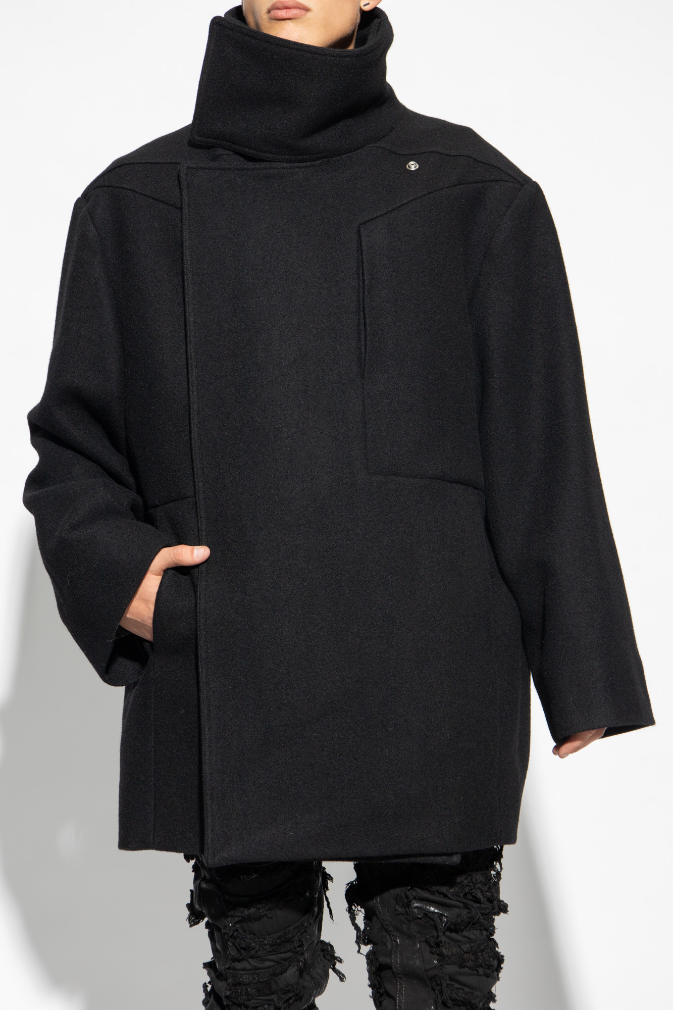 Rick Owens ‘Luxor Caban’ short coat