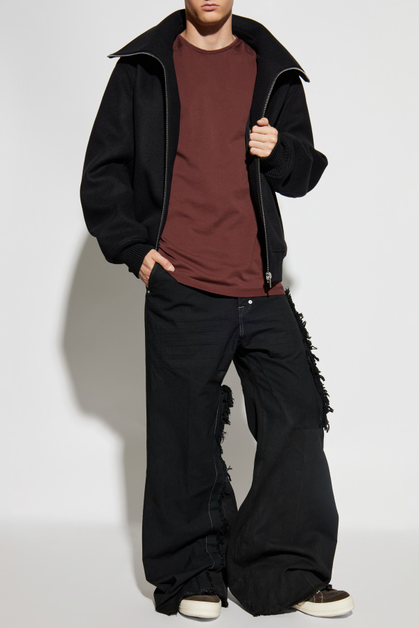 Rick Owens Chaqueta de lana ‘Blixa Dracucollar’