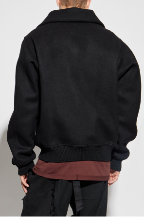 Rick Owens Chaqueta de lana ‘Blixa Dracucollar’