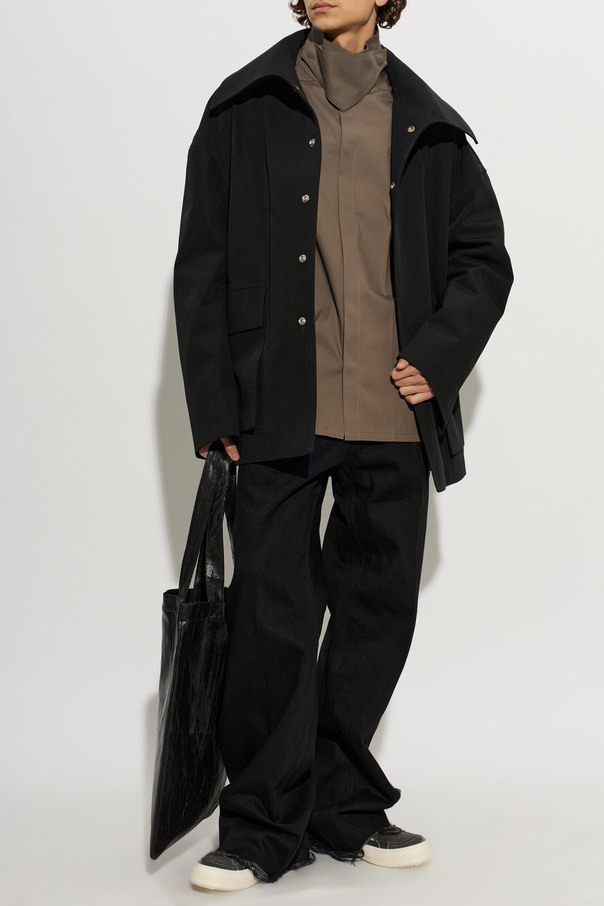 Rick Owens Casaco com colarinho
