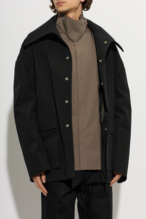 Rick Owens Casaco com colarinho