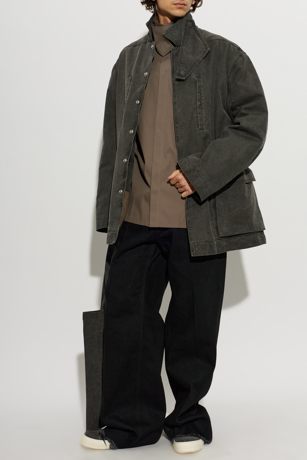 Rick Owens Geacă din denim cu buzunare