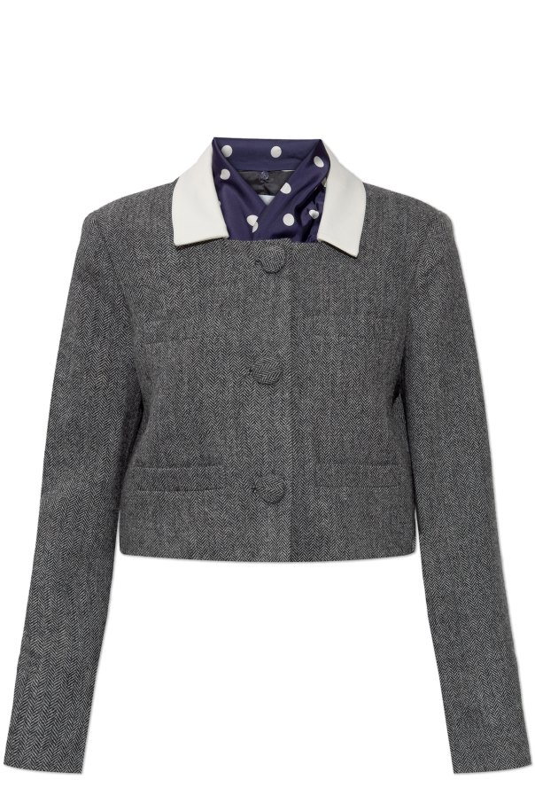 Blazer with detachable scarf od Self-Portrait