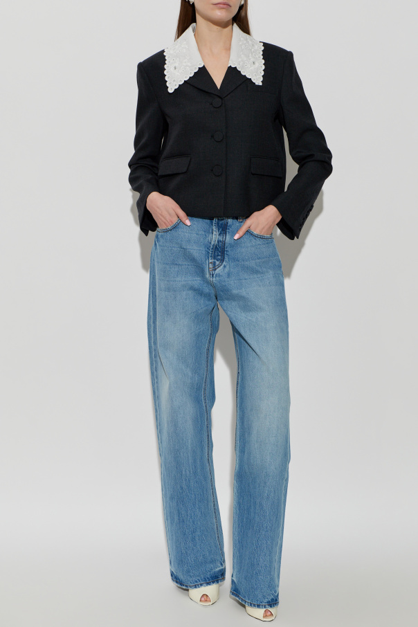 Self-Portrait Blazer with detachable collar