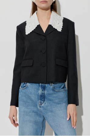 Self-Portrait Blazer with detachable collar