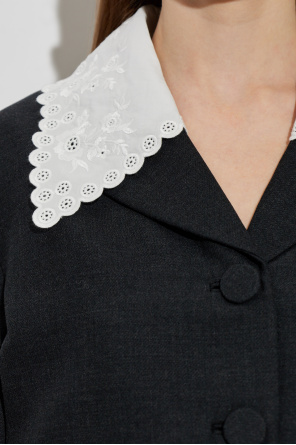 Self-Portrait Blazer with detachable collar