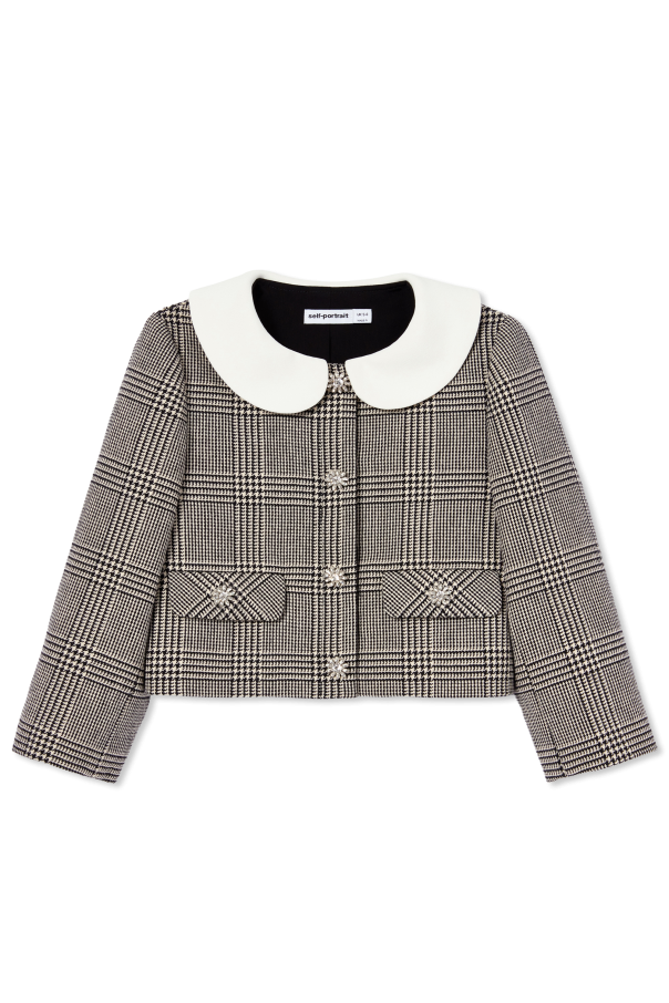 Houndstooth blazer od Self-Portrait Kids