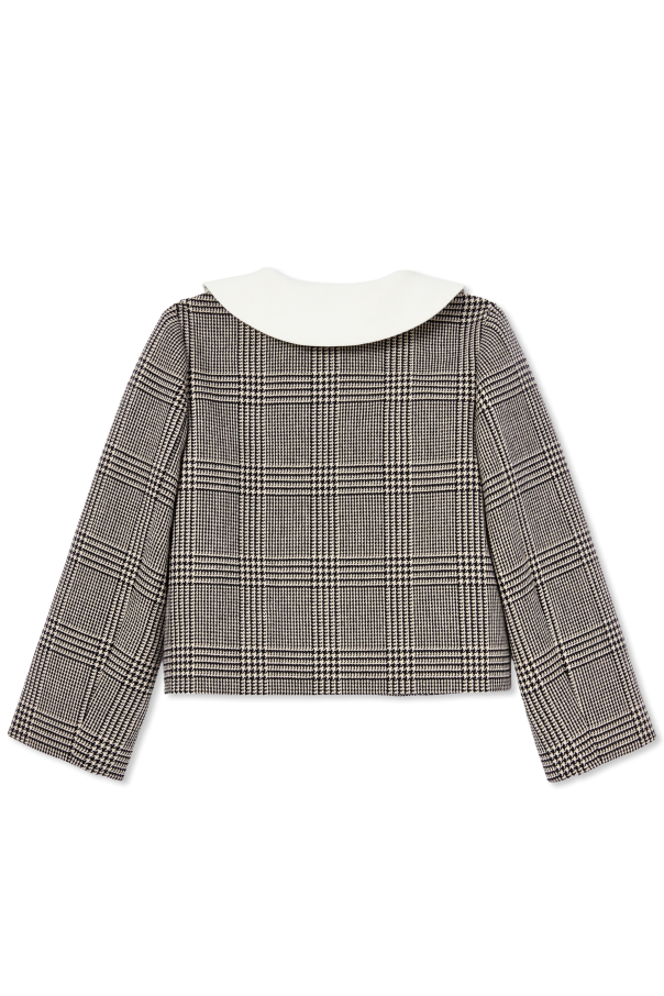 Self-Portrait Kids Houndstooth blazer