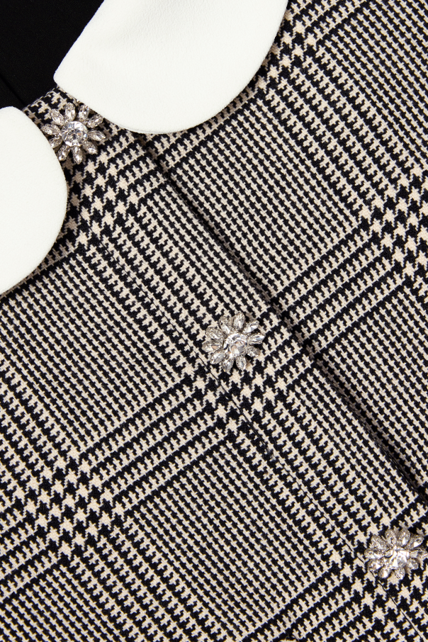 Self-Portrait Kids Houndstooth blazer