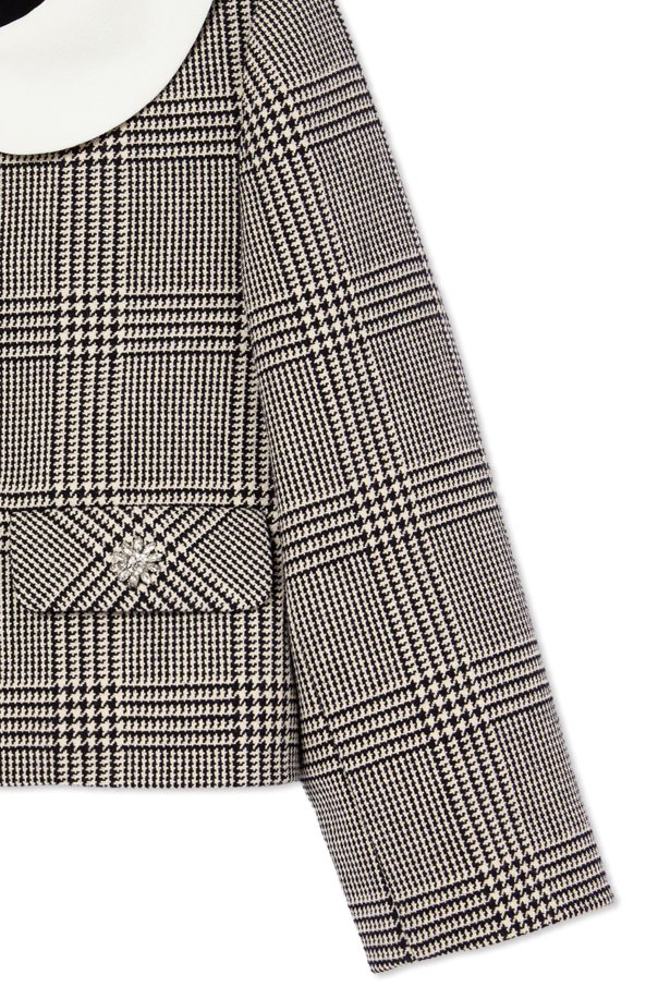 Self-Portrait Kids Houndstooth blazer