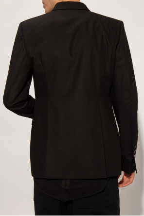 Rick Owens uma wang tan velvet keene overalls jacket item