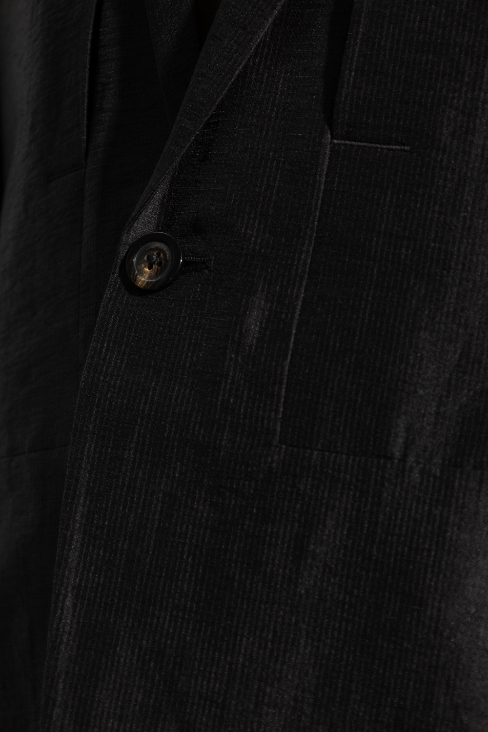 Louis Vuitton Black Linen Two Button Blazer L Louis Vuitton