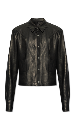 raw-edge shirt jacket