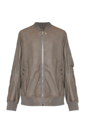 Leather 'Bomber' jacket
