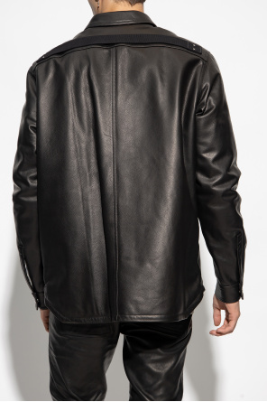 Rick Owens ‘Outershirt’ leather shirt