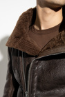 Rick Owens BROWN ‘Bauhaus’ shearling jacket with pockets