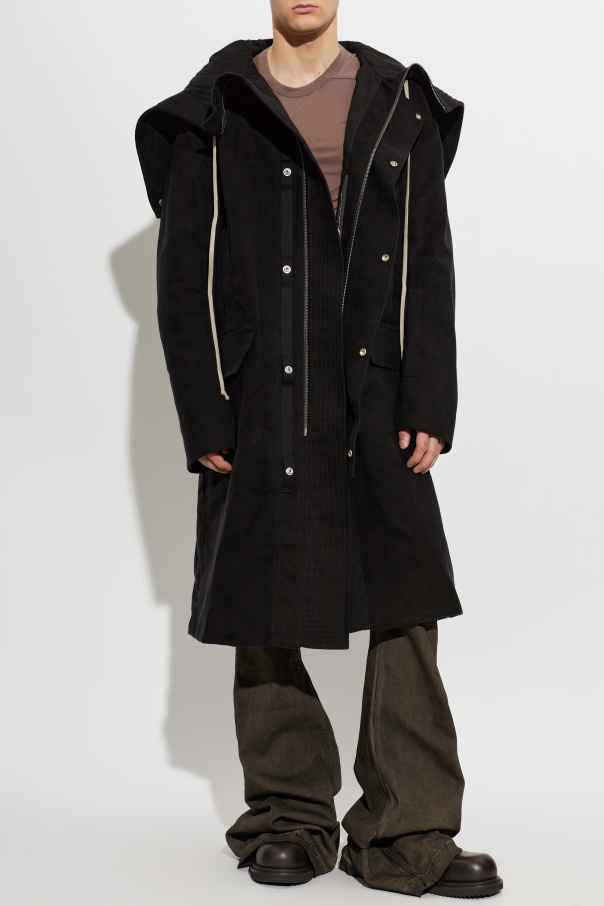 Rick Owens Ocieplana kurtka ze stójką