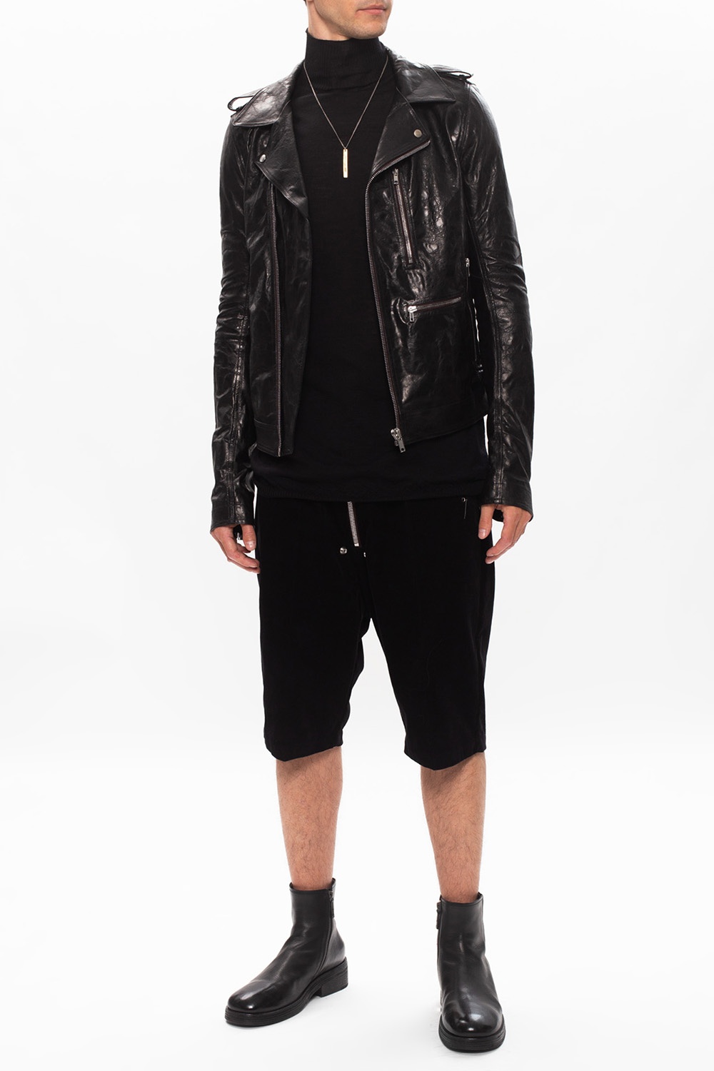 rick owens moto jacket