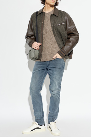 Chaqueta de lana con mangas de cuero od Rag & Bone 