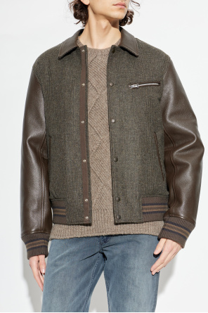 Rag & Bone  Wool jacket with leather sleeves
