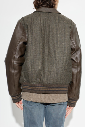 Rag & Bone  Wool jacket with leather sleeves